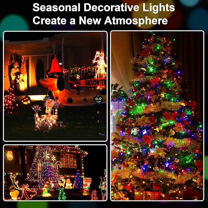 2 Pack 16Ft 50 LED Fairy Lights Mini String Lights Waterproof - Image 6