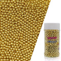Edible Super Gold Pearl Sugar Sprinkles Candy 4mm Mini Pearls Cake Decorations by KandlrikMagicSprinkles