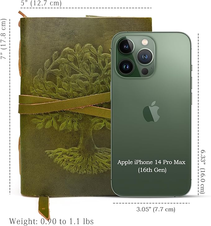 LUXEORIA Tree Of Life Leather Journal - Image 2