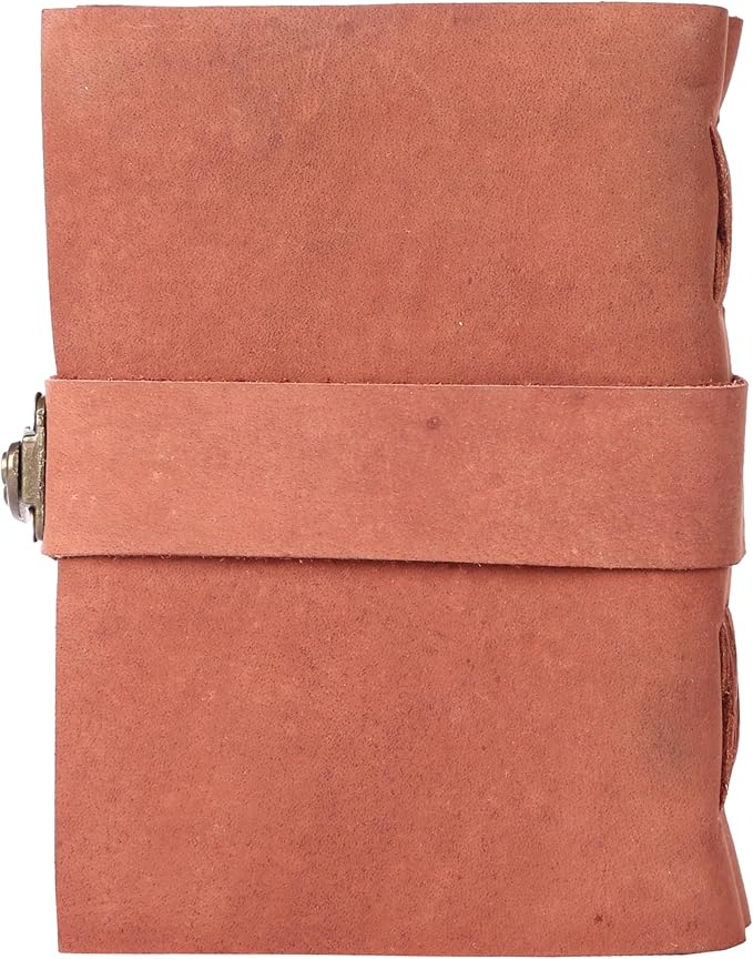 Vintage Leather Journal Handmade Buffalo Non-Refillable Deckle Edge Paper – - Image 5