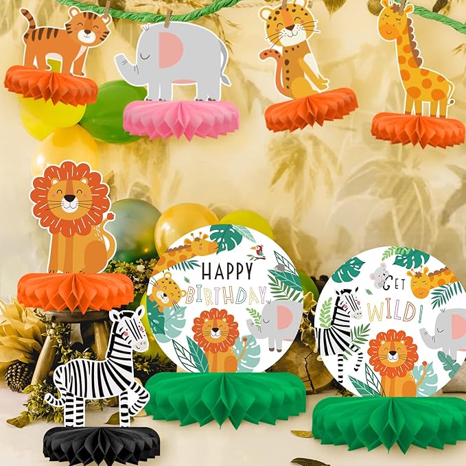 Safari Birthday Decorations Table Centerpiece - Image 4