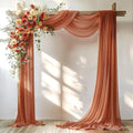 Terracotta Wedding Arch Draping Fabric 1 Panel 30'' x 20FT Terracotta Drapes by PartyTalk