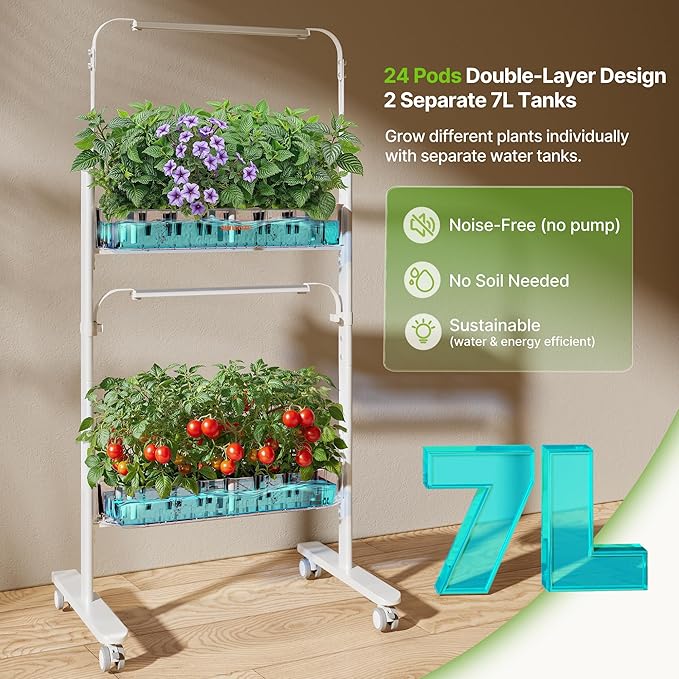 SUNCOZE 2-Tier Hydroponics Growing System Kit - Image 2