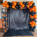 Black Sequin Curtains 10FTx10FT 1 Panel Black Sequin Backdrop by TCBESTO