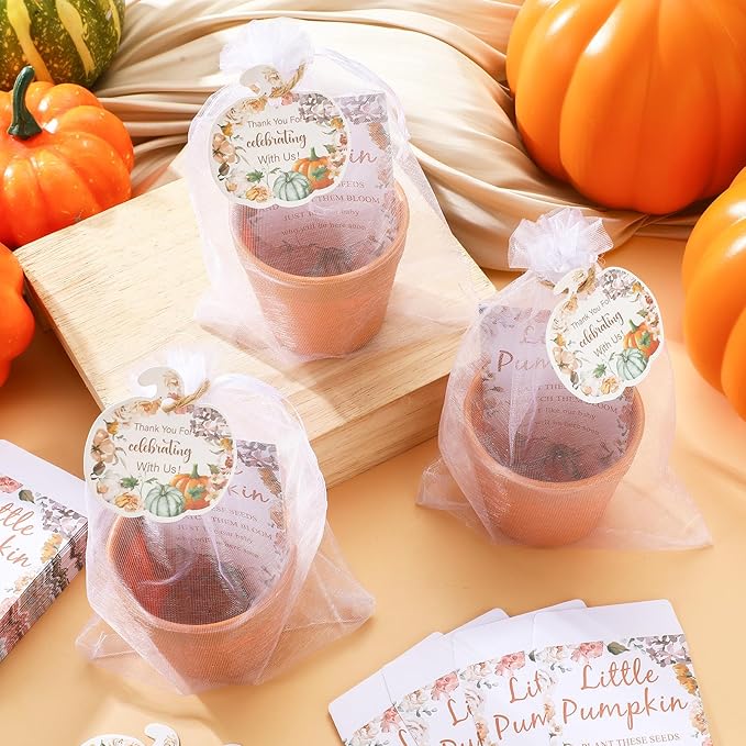 Ctosree 50 Sets Fall Baby Shower Seed Packet - Image 6
