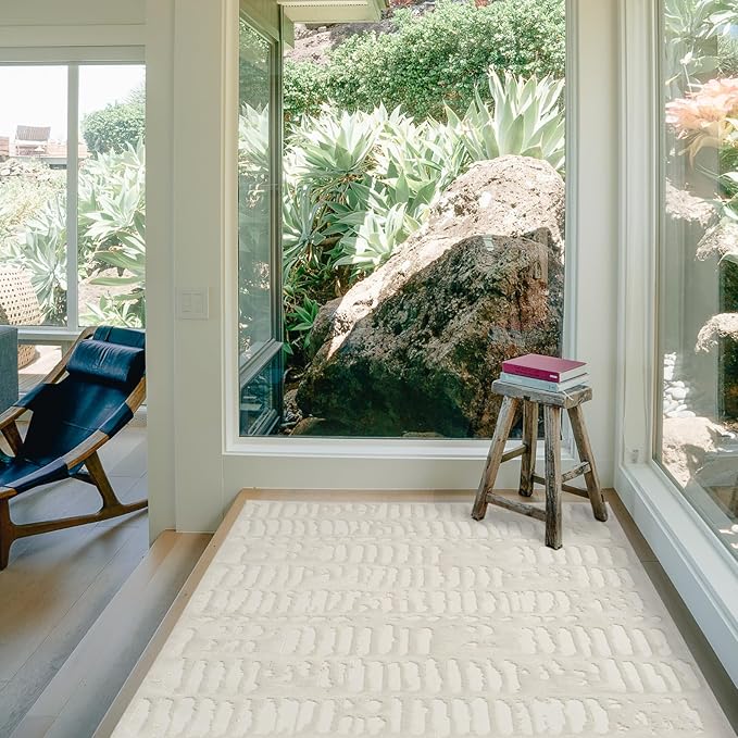 Revival Rugs Shell 3'11"x6'1" Machine Washable Area Rug - Image 2