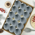 Neutral Velvet Christmas Tree Ornaments Set by Leetous
