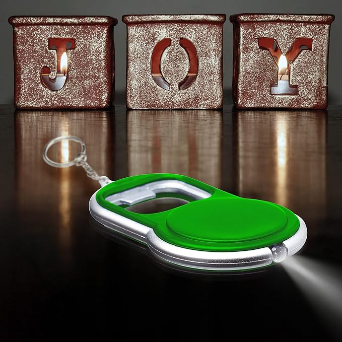 Bottle Opener & LED Keychains Set of 10, Bulk Pack - Image 6