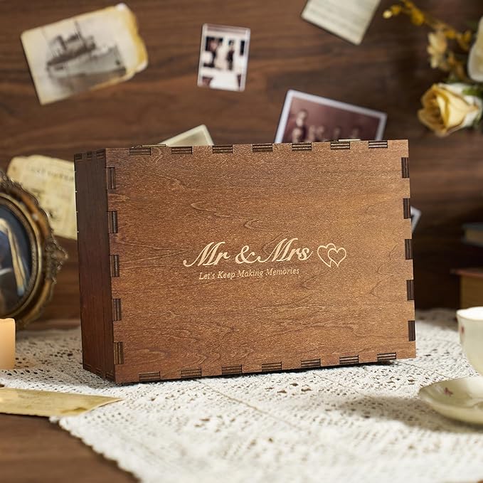AW BRIDAL Mr and Mrs Wedding Keepsake Box Large - Image 8