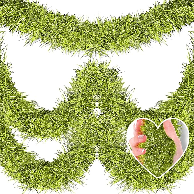 25 Feet Metallic Twist Tinsel Garland by Mebiornt