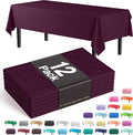 Exquisite 12-Pack Premium Plastic Tablecloth 54in. x 108in. Rectangle Table by Exquisite