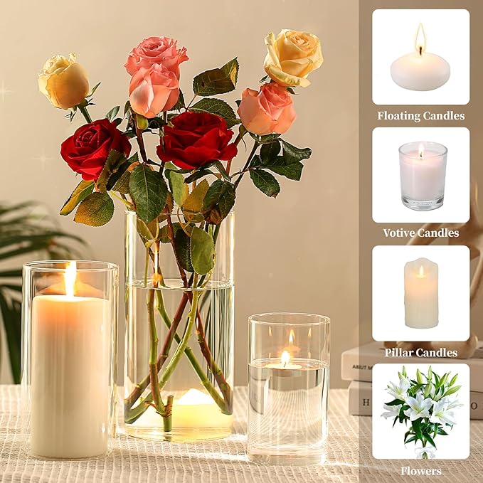 PHOSPHOR 9 PCS Glass Candle Holders - Image 5