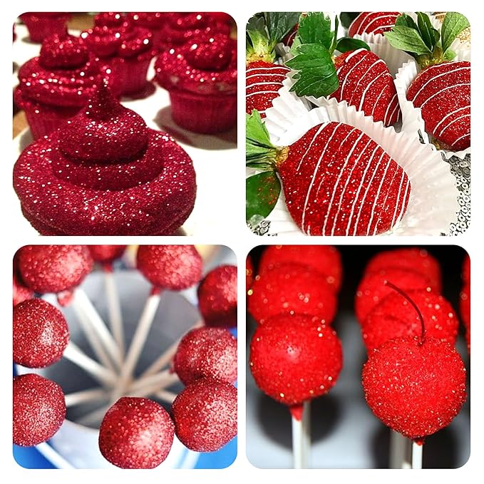 Red Edible Glitter Spray - 10g Edible Red Glitter - Image 3