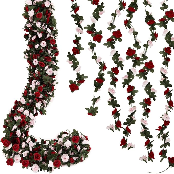 12 Pcs 99 Ft Flower Garland Rose Vines, Rose Garland - Image 7