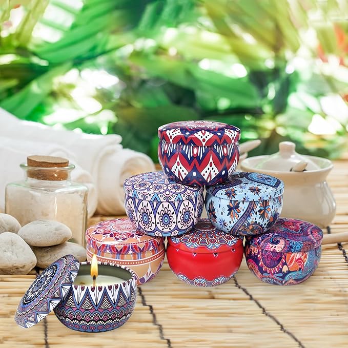 48 Pack Scented Candles Gift Set Long Lasting Soy Wax Aromatherapy Candles - Image 5