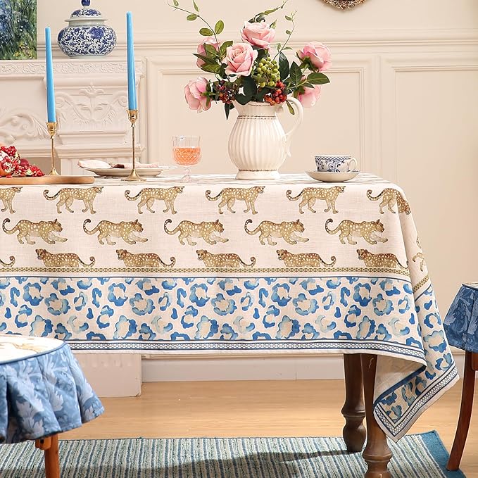 patdrea Designer Vintage Linen Table Cloth - Image 2