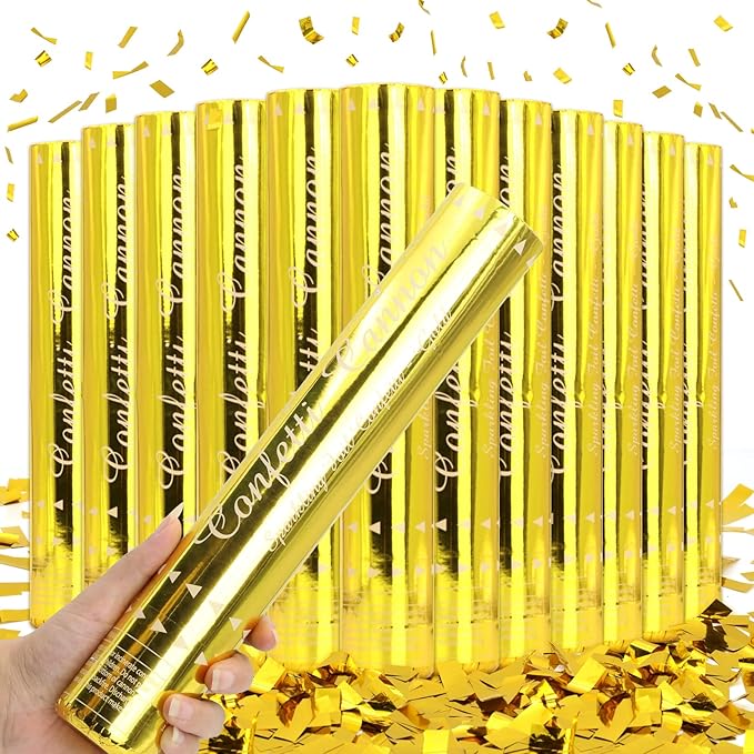 Gold Confetti Poppers by FIEKEICC