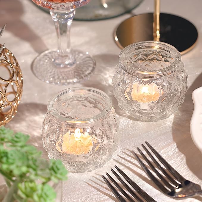 DARJEN 48Pcs Clear Votive Candle Holders - Image 5