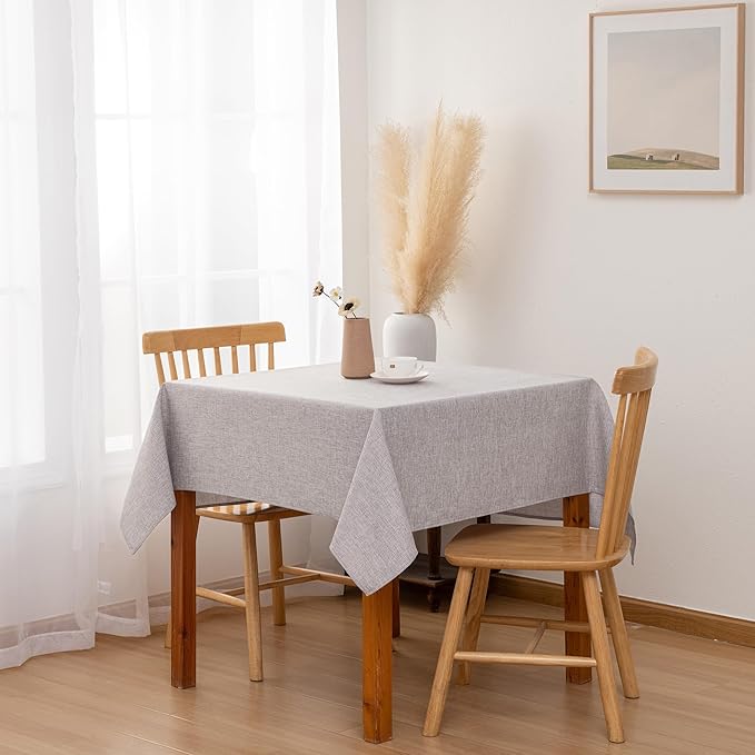 Hiasan 2 Pack Faux Linen Square Tablecloth - Image 3