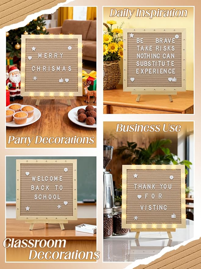 Light up Changeable Felt Letter Board Sign - Image 7