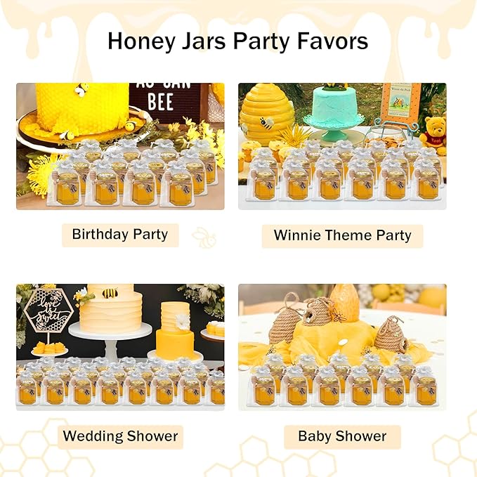 Aliggbent 70 Pack Small Honey Jars - Image 3