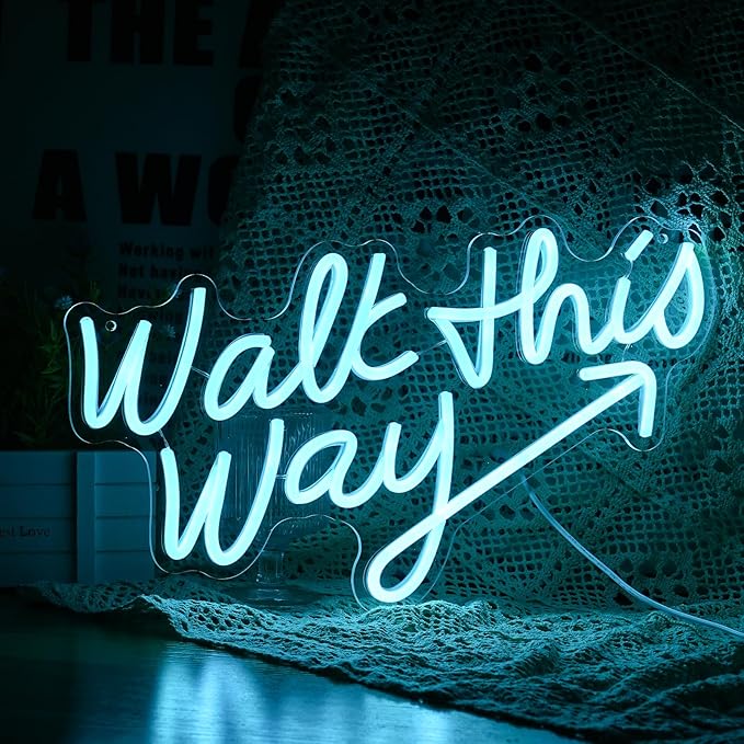 Walk This Way Neon Sign, Arrow Direction Neon Light, Neon Sign - Image 3