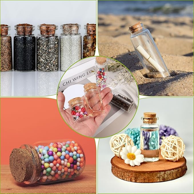 uxcell 10Pcs Mini Glass Bottles - Image 6