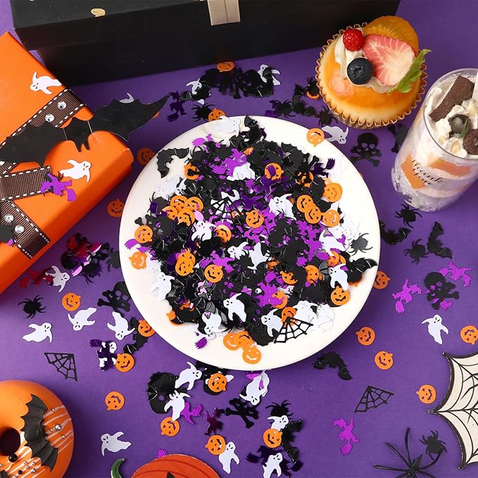 MARFOREVER Halloween Glitter Confetti Decorations, Halloween Party Confetti - Image 2