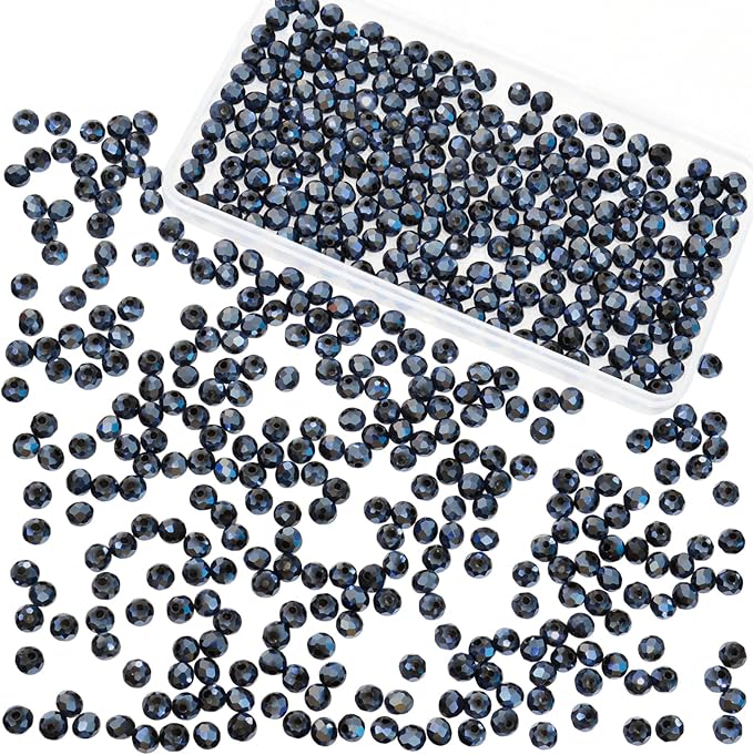 500Pcs 6mm Crystal Glass Beads for Jewelry Making Beads for Bracelets Necklace by Laopottbeads