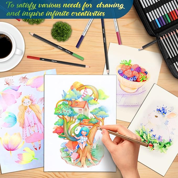 Vnzil 72 Pack Drawing Set Sketching Kit, Art Supplies - Image 7