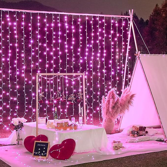 JMEXSUSS 300 LED Curtain Lights Plug in - Image 6