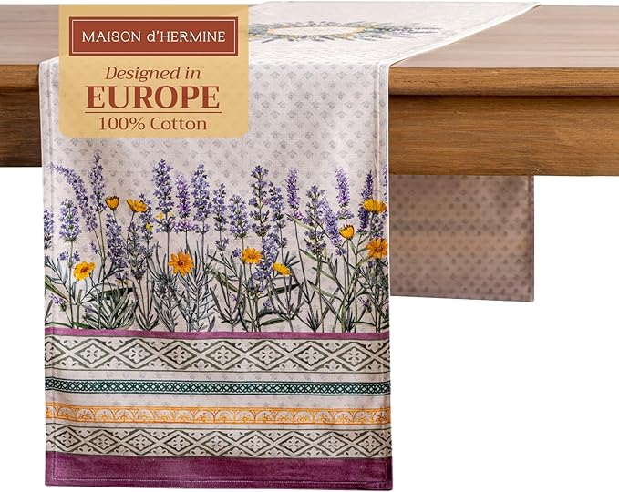 Maison d' Hermine Table Runner 100% Cotton Double Layer Table Runners 72 inches by MaisondHermine