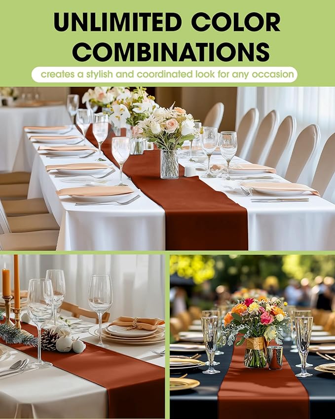 Pureegg Terracotta Plastic Table Runners - Image 2