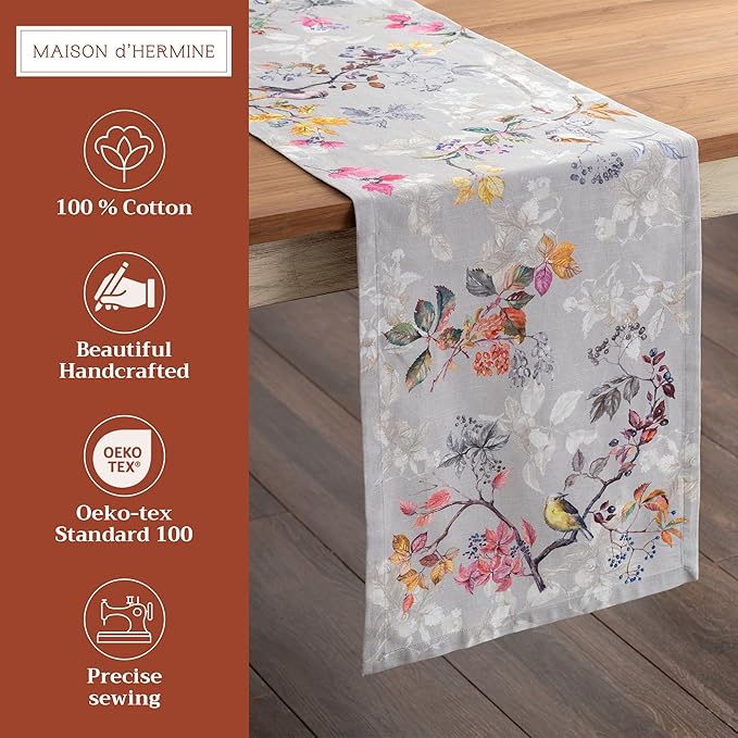 Maison d' Hermine Table Runner 100% Cotton Single Layer Table Runners 108 - Image 2
