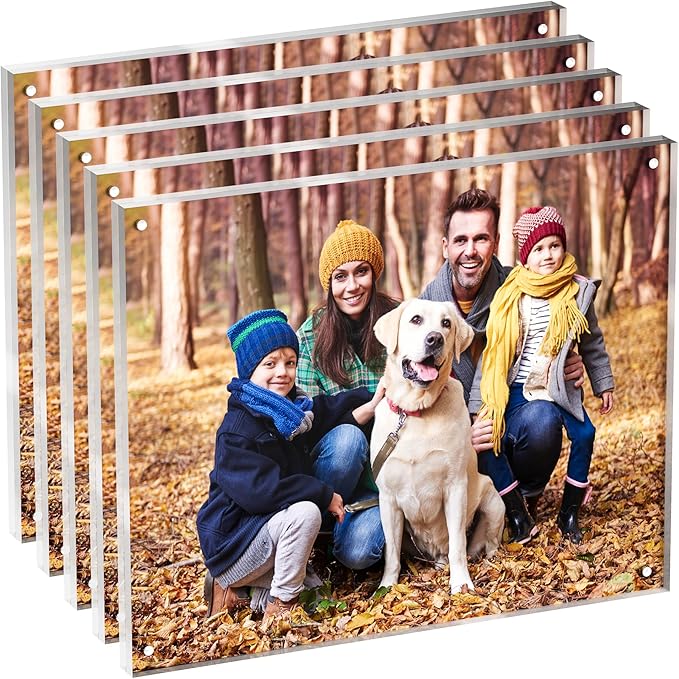 8x10 Acrylic Picture Frame 5 Pack, Desktop Display Decor Gift by Neatsure