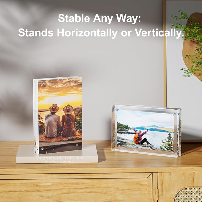 2 Pack 4x6 Acrylic Picture Frames - Image 3