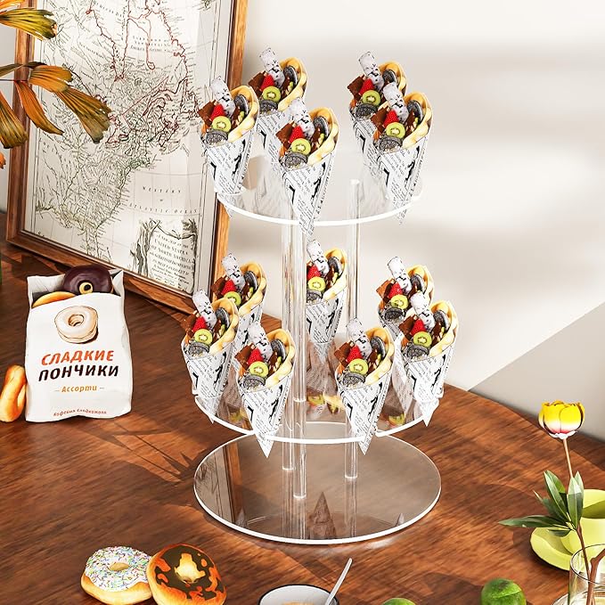 Champagne Tower, Circle Acrylic Champagne Display Rack Stand - Image 7