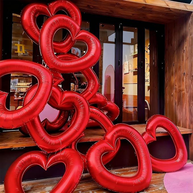 Red Heart Balloons - Image 4