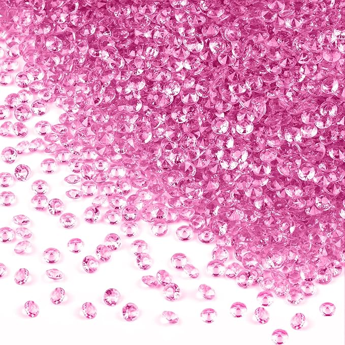 10000Pcs Crystal Acrylic Diamond Fake Gems Vase Filler, 4.5mm Faux Diamonds by Unknown