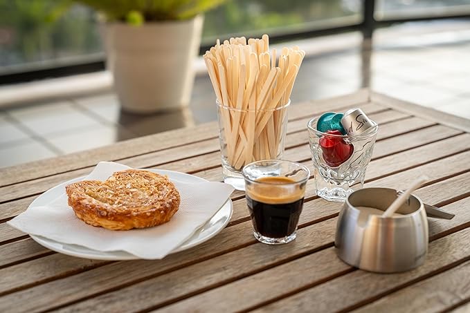 5.5 Inch Wooden Coffee Stirrers, Disposable & Compostable Wood Coffee Stick - Image 6