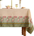 patdrea Designer Green Table Cloth by Welcometopatdrea