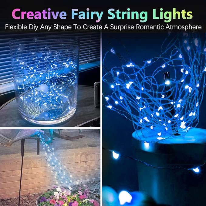 4 Pack 20FT 60LED Battery Operated Fairy Lights - Image 5