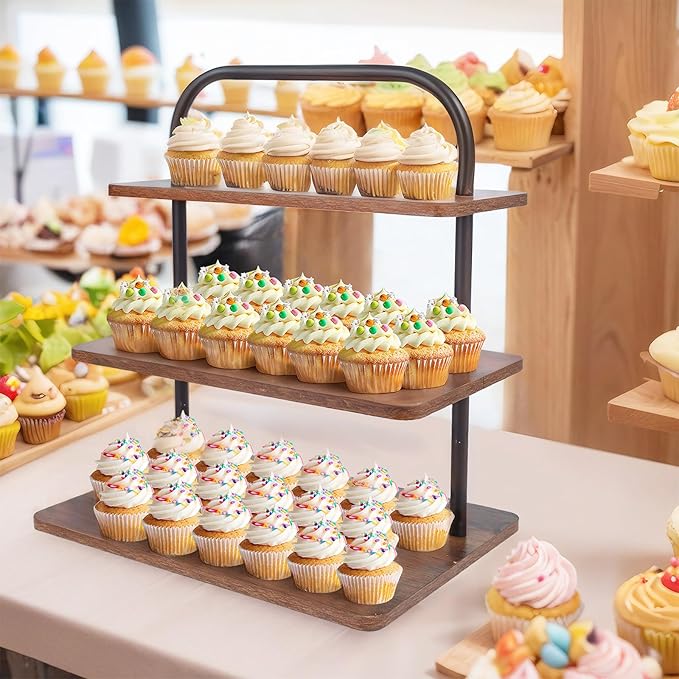 Cupcake Stand, 3 Tier Large Cupcake Stand - Image 5