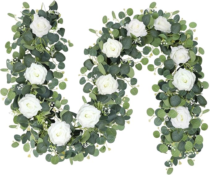 MACTING 6.6FT Fake Flower Garland by MACTING