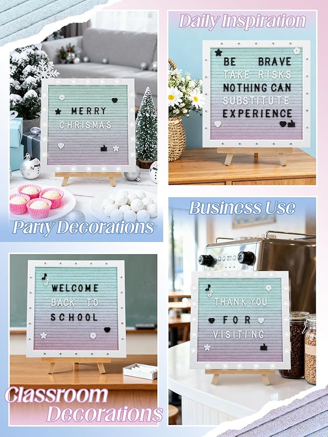Light up Changeable Felt Letter Board Sign - Image 7