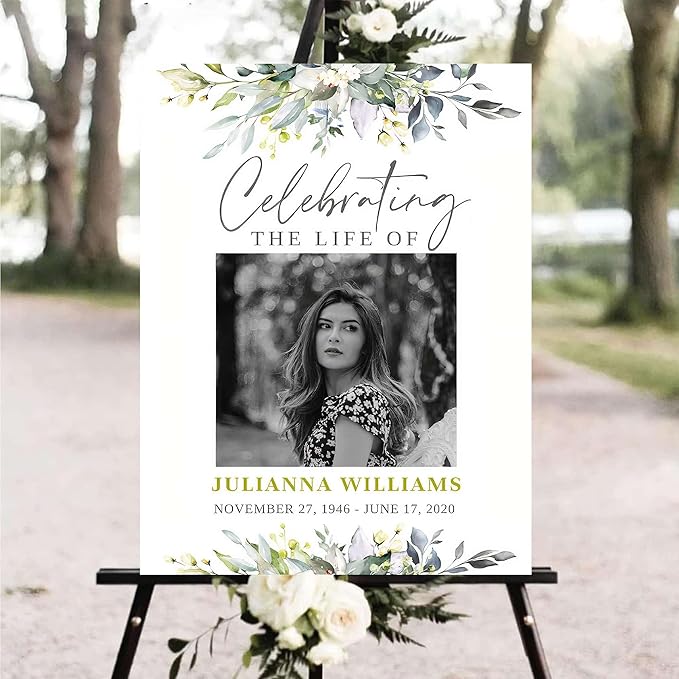 Personalized Funeral Welcome Signs, Celebration Of Life Yard Sign, Celebration by SZ-HaNoi