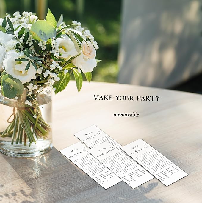 Bridal Shower Games, Word Search, Wedding Shower Games - Image 6
