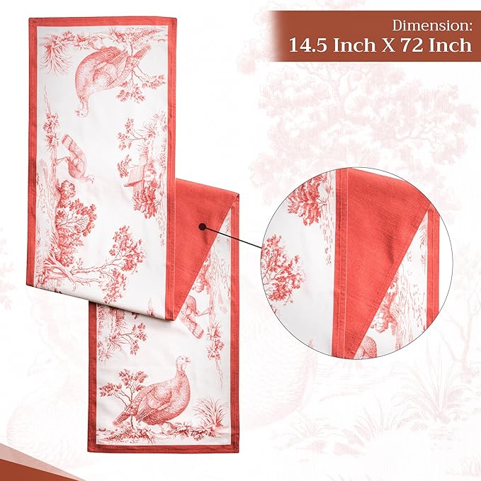 Maison d' Hermine Table Runner 100% Cotton Double Layer Table Runners 72 inches - Image 4