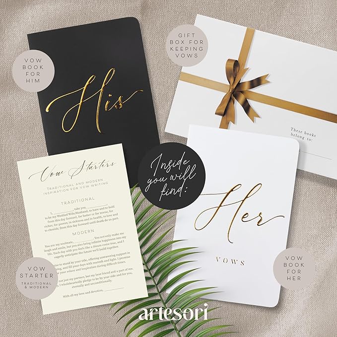ARTESORI Premium Wedding Vow Book - Image 2