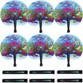 20 Pcs 10" Safari Print Animal Folding Paper Hand Fan Bulk by Bestage